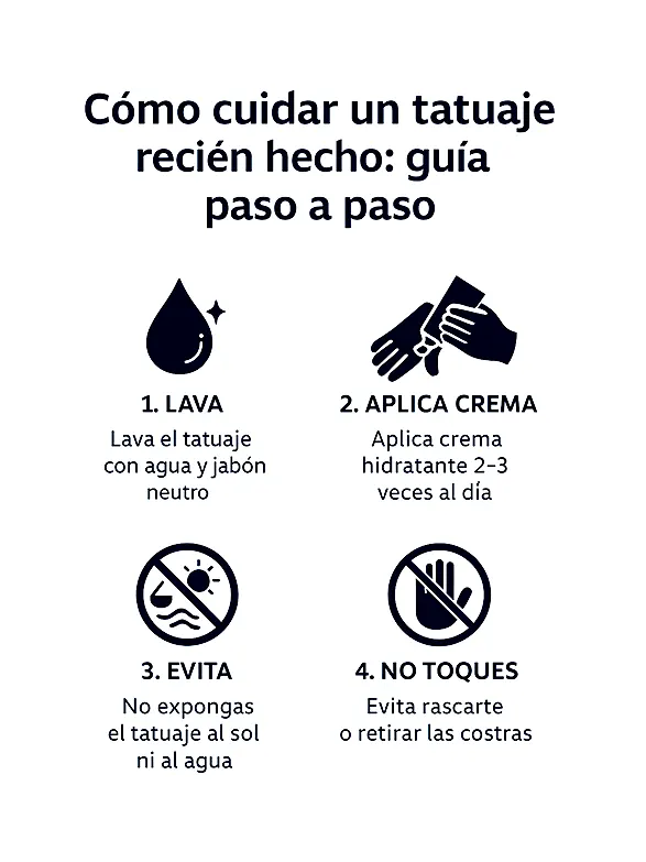 como cuidar un tatuaje recién hecho
